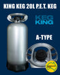 King Keg 20L keg with an A-type valve