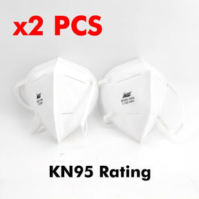 KN95 disposable dust and particulate mask, 2 pack