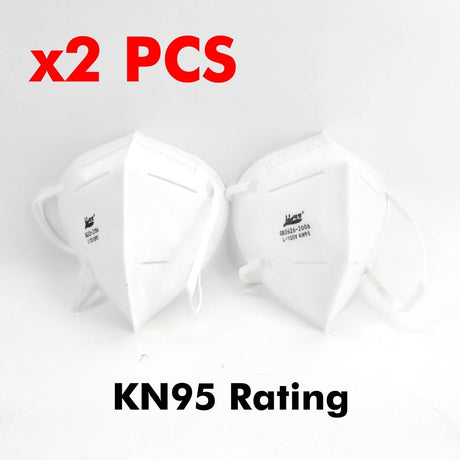 KN95 disposable dust and particulate mask, 2 pack