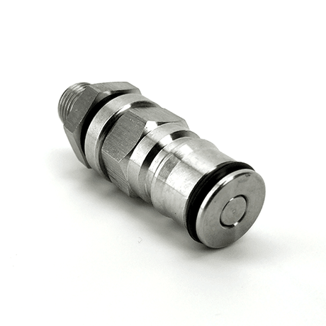 Liquid ball lock post with 1/4 inch bulkhead