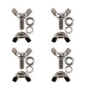 M6 x 14mm stainless wing nut and wing bolt set of 4