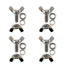 M6 x 14mm stainless wing nut and wing bolt set of 4