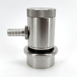 Machined stainless ball lock disconnect barb black liquid
