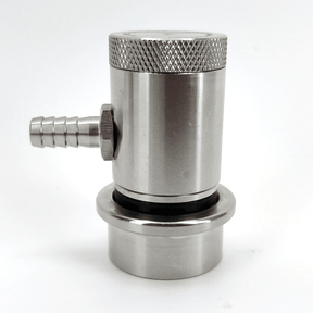 Machined stainless ball lock disconnect barb black liquid