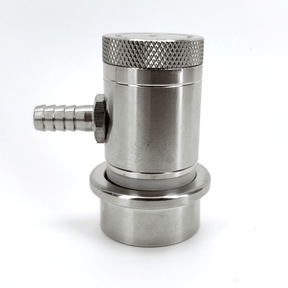 Machined stainless ball lock disconnect barb grey gas