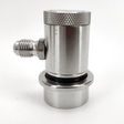 Machined stainless ball lock disconnect MFL thread black liquid