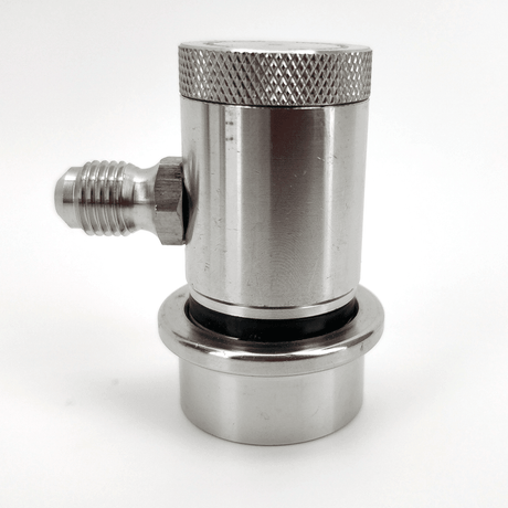 Machined stainless ball lock disconnect MFL thread black liquid