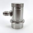 Machined stainless ball lock disconnect MFL thread grey gas