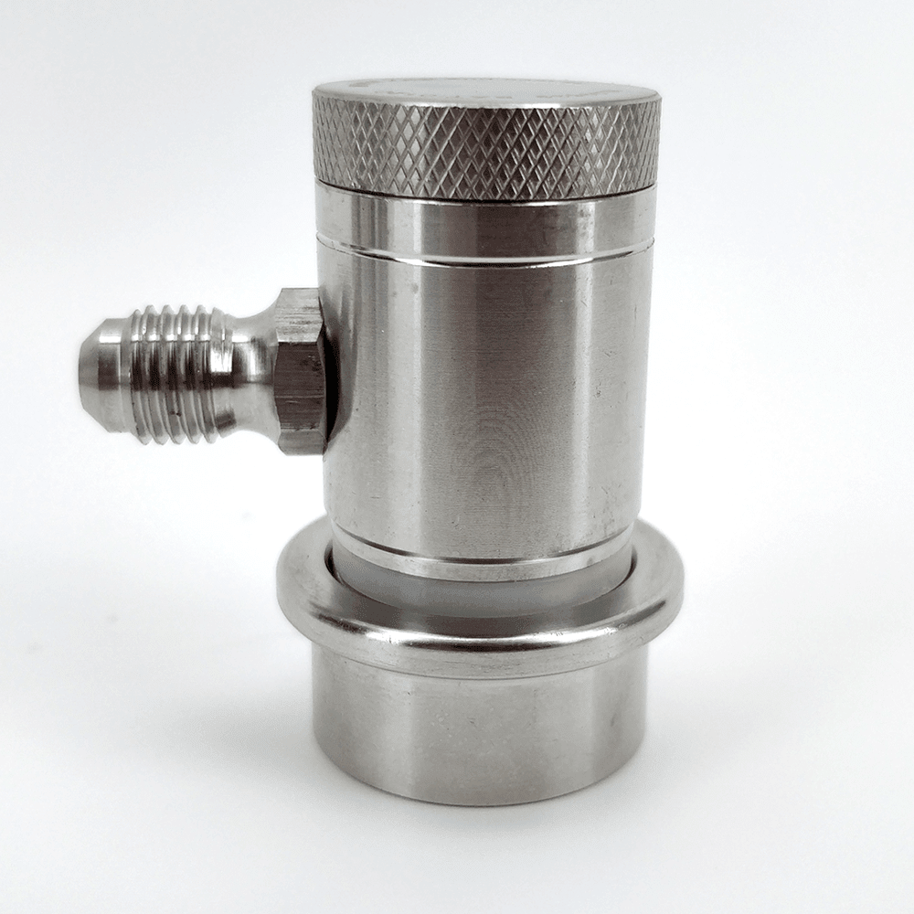 Machined stainless ball lock disconnect MFL thread grey gas
