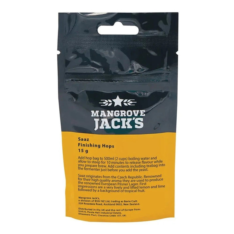 Mangrove Jacks Finishing Hops Saaz 15g - Distillery King Australia