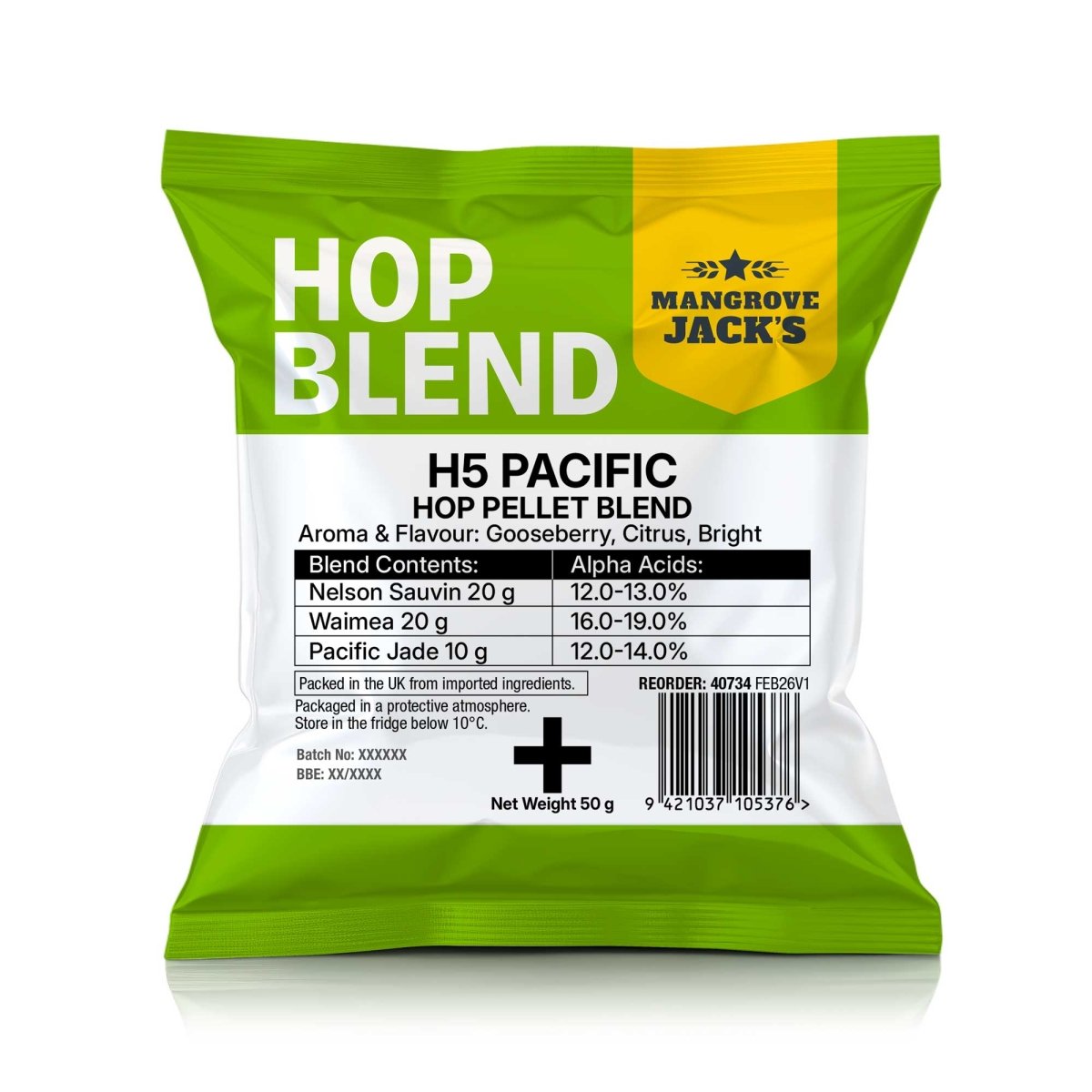 Mangrove Jack's H5 Pacific Hops 50g pack
