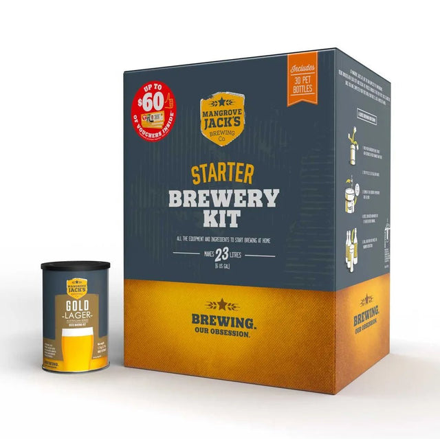 Mangrove Jacks Starter Brewery Kit with Bottles - Distillery King Australia
