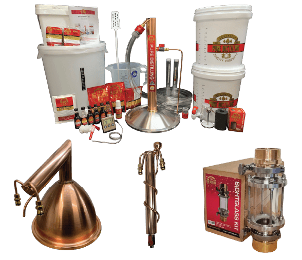 MASTER DISTILLER'S KIT: Spirit Maker REFLUX + POT + Dome, Proofing Parrot, Sightless Adaptor Kit & Gin Basket - Distillery King Australia
