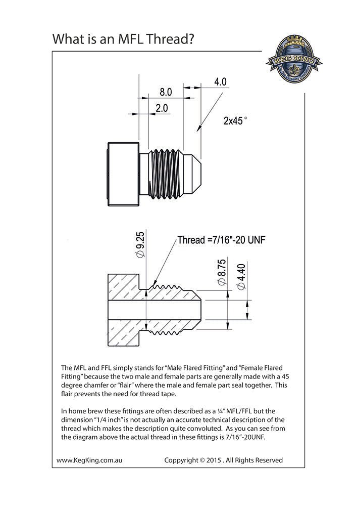 MFL Gas Premium Ball Lock Disconnect (Grey)