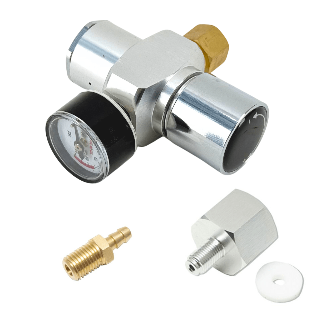 Mini CO2 Charger Regulator - Multi Purpose (Type 30 Nut & MFL Barb)