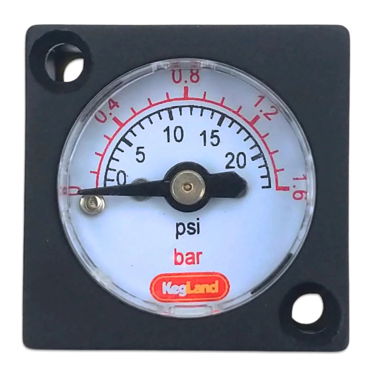 Mini gauge 27mm radial stem 0-30psi