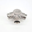 Mini keg stainless steel low profile ball lock tapping head lid