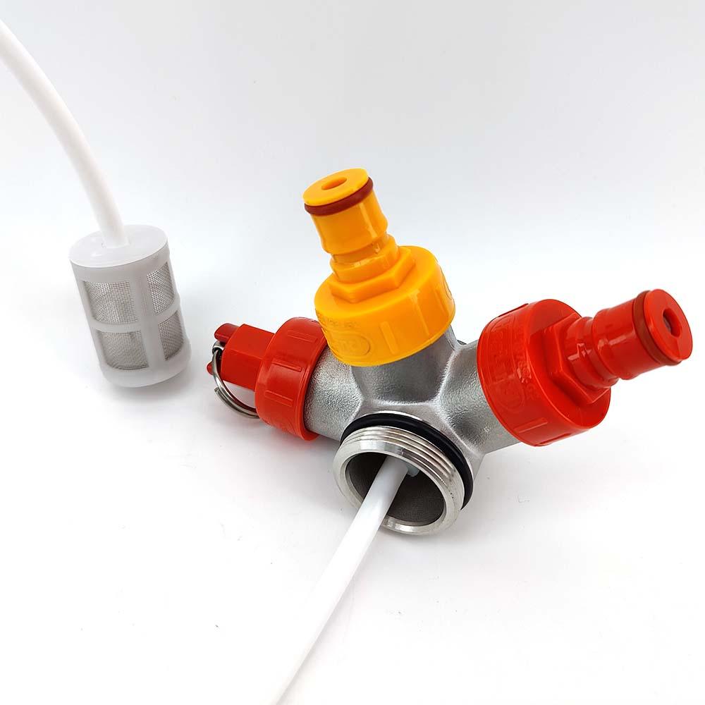 Mini Keg Stainless Low Profile Ball Lock Tapping Head Kit