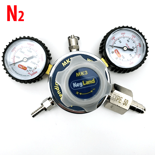 MKIII Dual Gauge N2 Gas Regulator