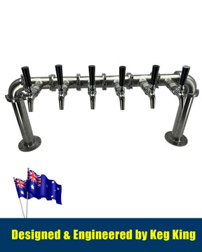 Modular six tap beer tower font