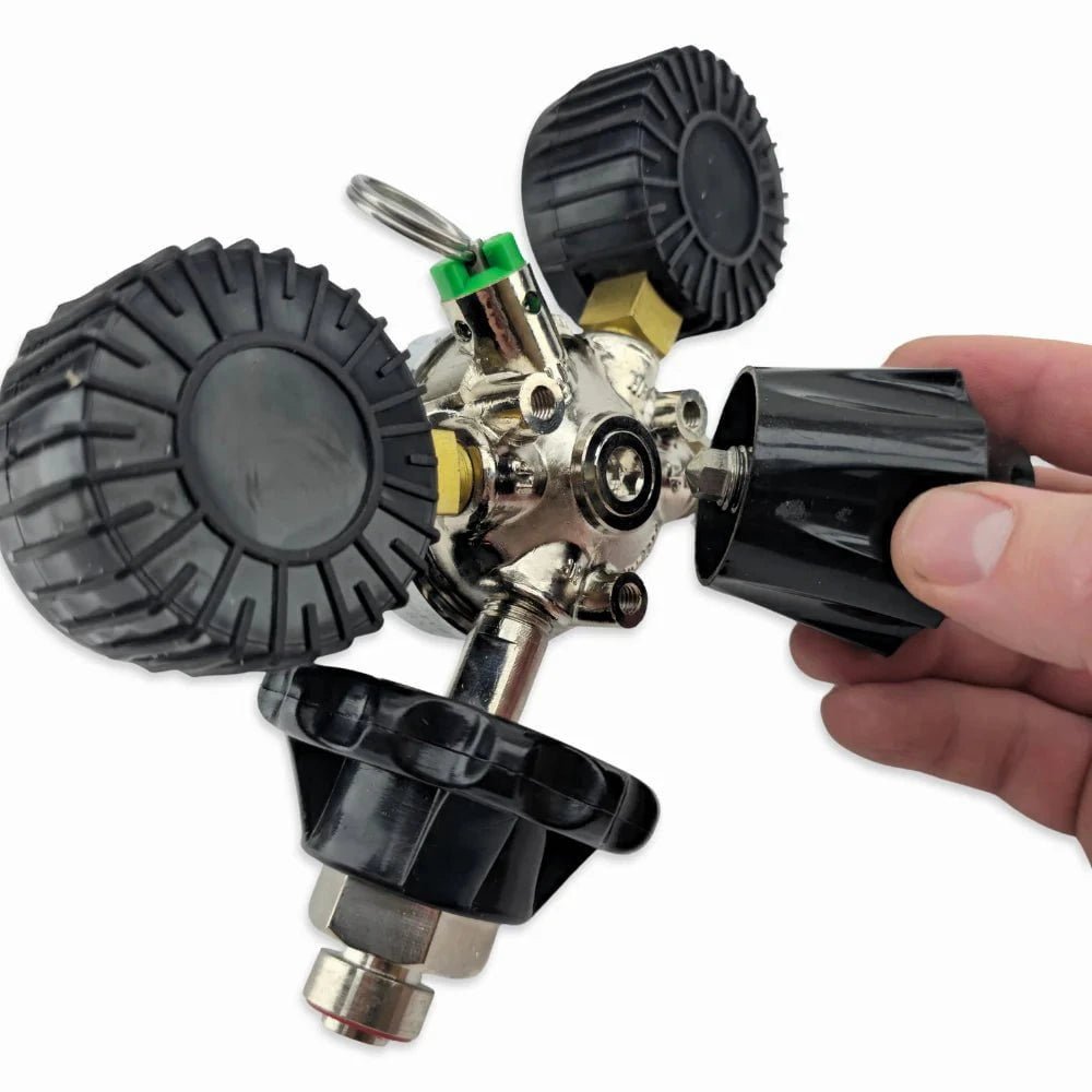 NEW: Type 30 - MK5 CO2 Regulator - Tool - Free - Dual Gauge (6.5bar PRV & 100psi Gauge) - Distillery King Australia