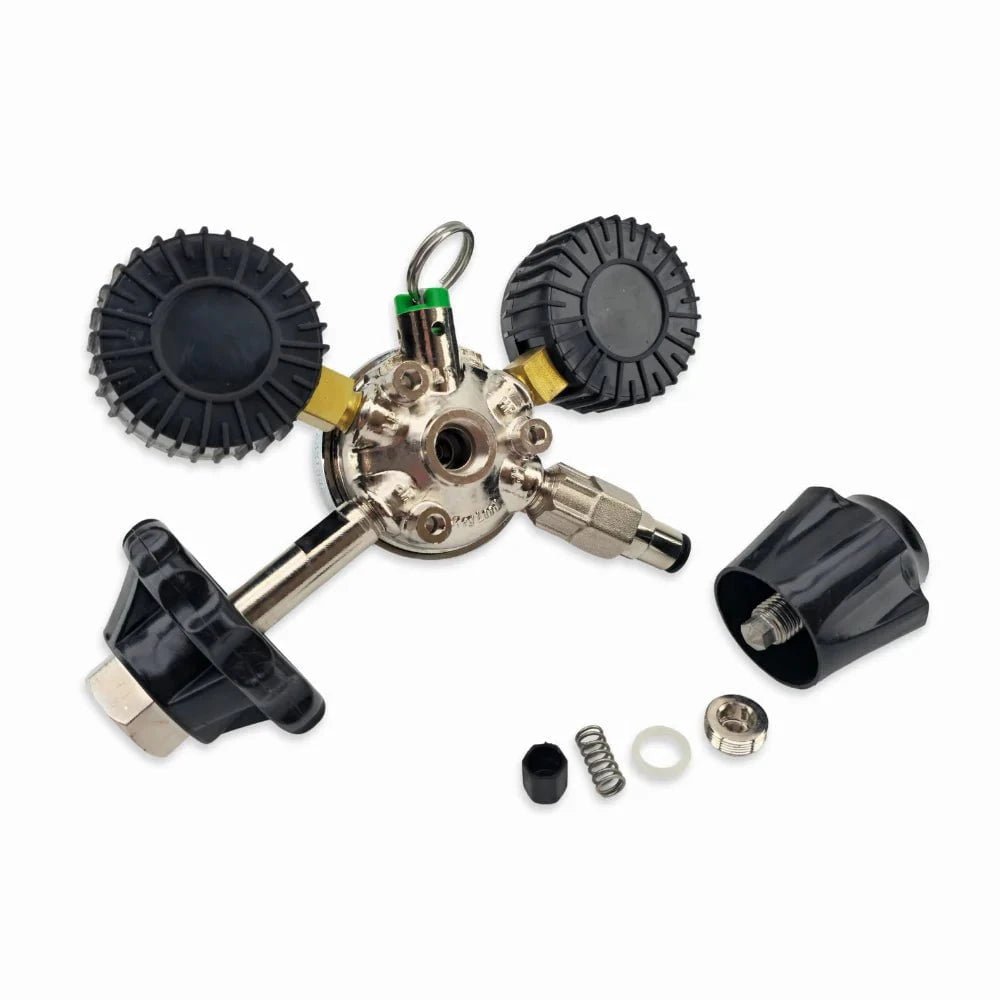 NEW: Type 30 - MK5 CO2 Regulator - Tool - Free - Dual Gauge (6.5bar PRV & 100psi Gauge) - Distillery King Australia