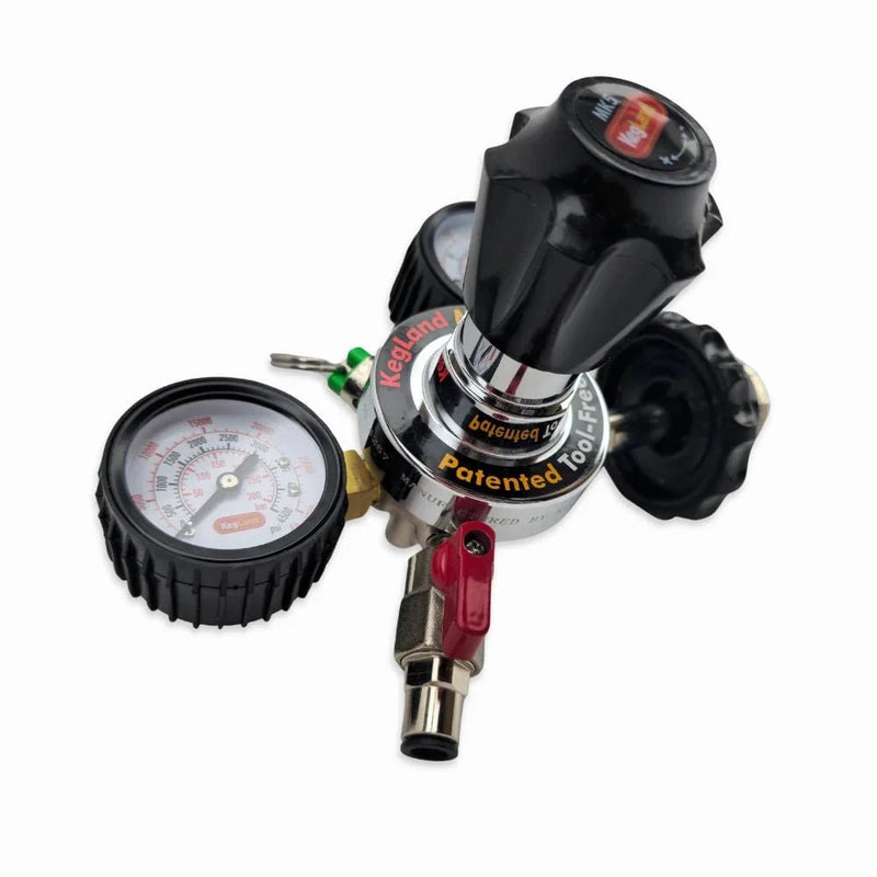 NEW: Type 30 - MK5 CO2 Regulator - Tool - Free - Dual Gauge (6.5bar PRV & 100psi Gauge) - Distillery King Australia