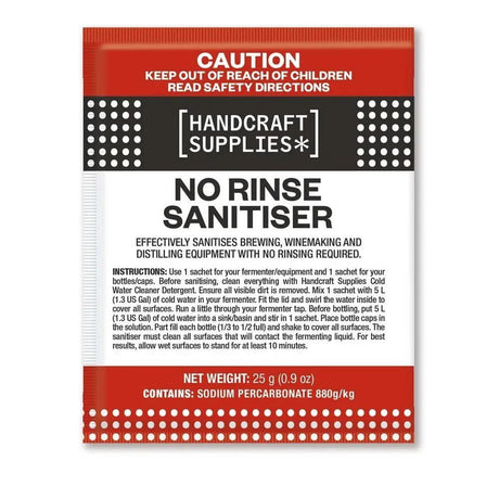 No Rinse Sanitiser 25g - Distillery King Australia