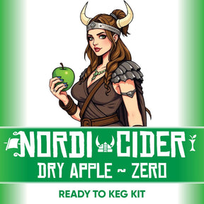 Nordi Dry Apple Cider Zero Sugar ready to keg kit