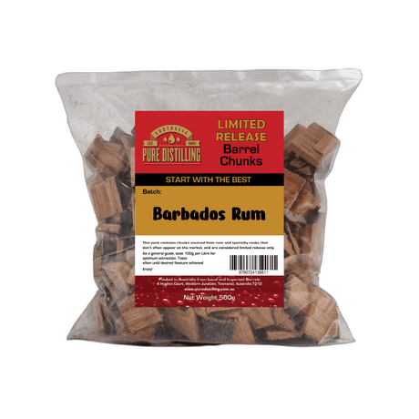 Pure Distilling Limited Release Barbados Rum Barrel Chunks 500g bag