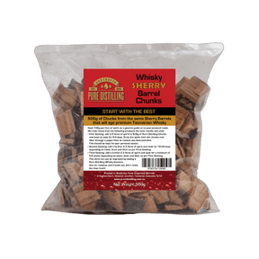 Oak Barrel Chunks - Whiskey Sherry Chips 500g - Distillery King Australia