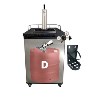 One Tap D-Type kegerator draught pack