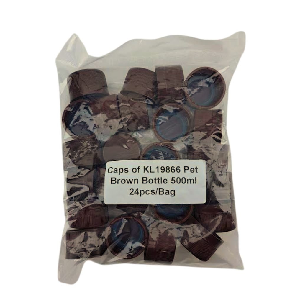 PCO1881 caps 24 pack, PET brown bottle