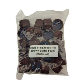 PCO1881 caps 24 pack, PET brown bottle