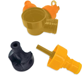 PCO38 Gen2 black elbow cap insert for Oxebar mini kegs