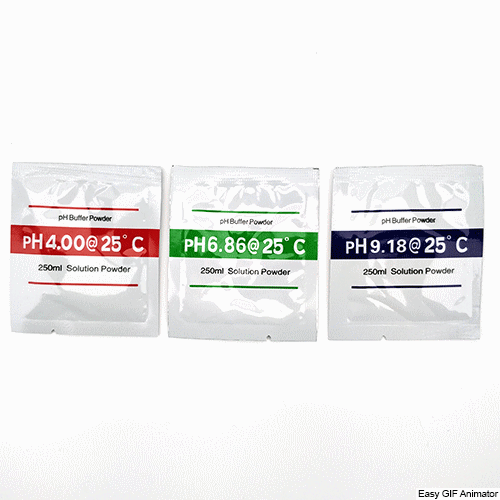 pH buffer powder 3-pack