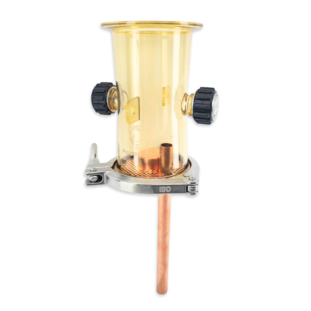 PolyPhoenix straight bubble capper kit with 3 inch tri-clover fitting