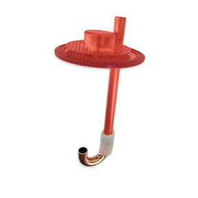 Copper U-bend fitting with silicone tube for a PolyPhoenix distillation column