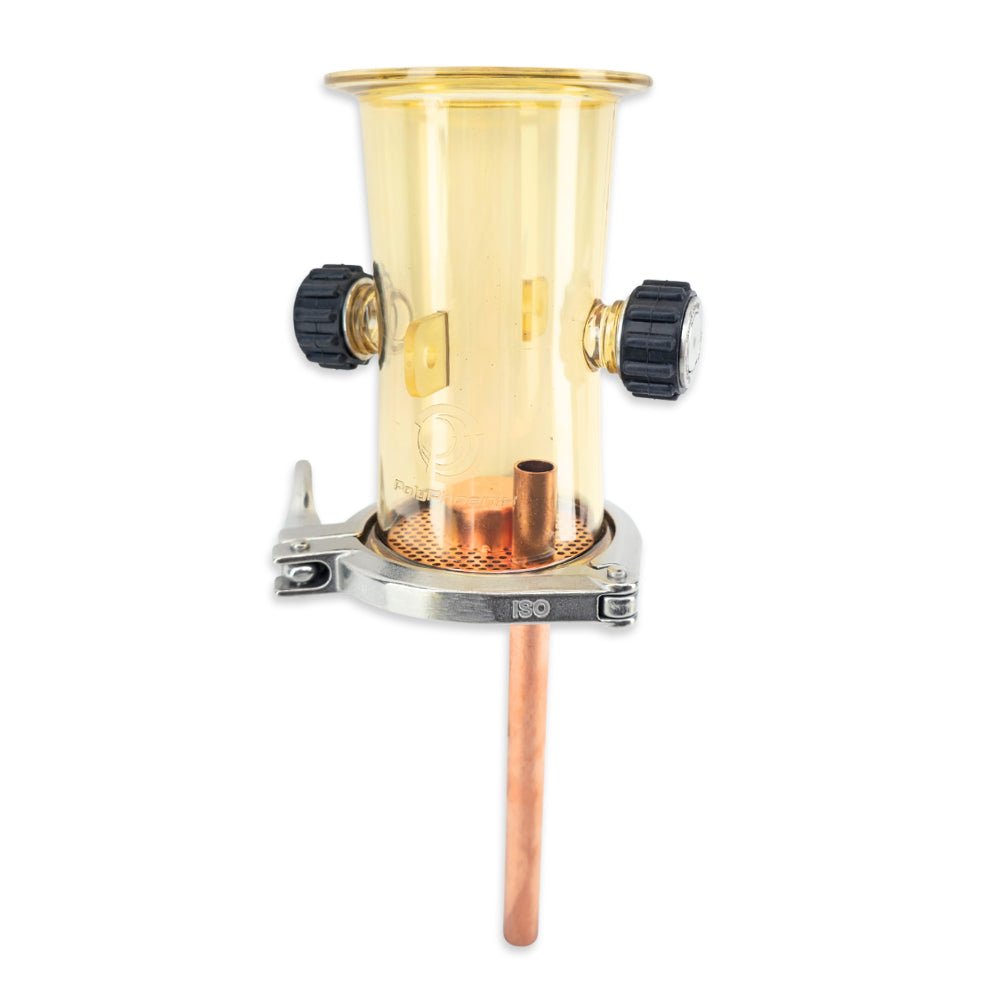 PolyPhoenix straight bubble capper kit with 3 inch tri-clover fitting