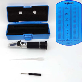 Portable refractometer ATC, three scale