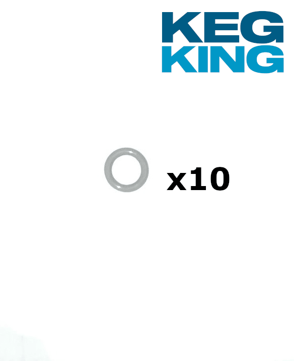 Pack of 10 gas post O-rings for ball lock kegs