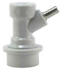 Grey gas ball lock disconnect for Cornelius-style kegs