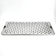 Punched stainless steel counter top drip tray