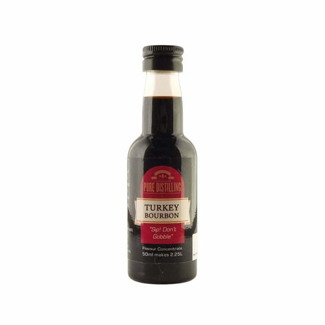Pure Distilling Bourbon Turkey Essence 50mL - Flavours 2.25L of Neutral Alcohol - Distillery King Australia