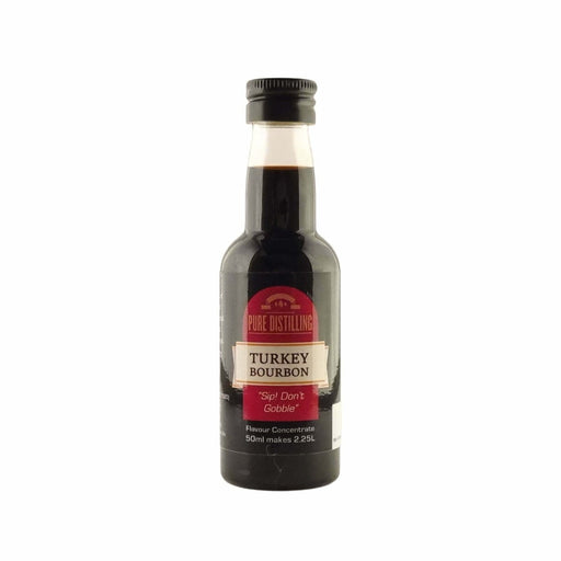 Pure Distilling Bourbon Turkey Essence 50mL - Flavours 2.25L of Neutral Alcohol - Distillery King Australia