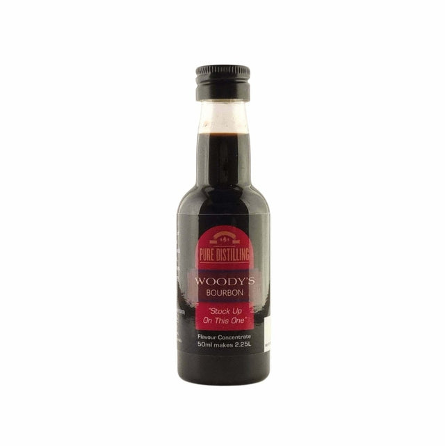 Pure Distilling Bourbon Woody’s Essence 50mL - Flavours 2.25L of Neutral Alcohol - Distillery King Australia
