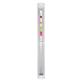 Easy read tri-colour hydrometer with test jar