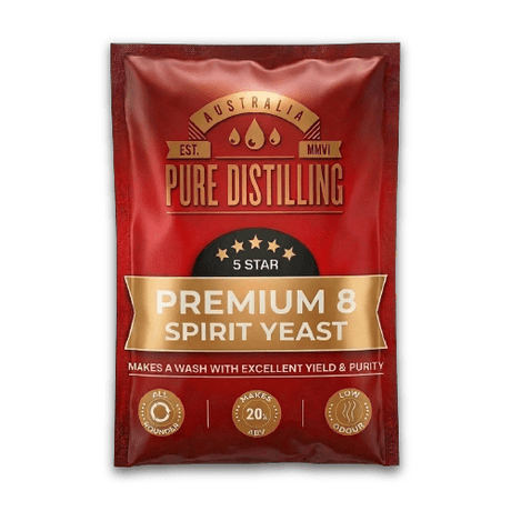 Pure Distilling Premium 8 Spirit Yeast 243g - Distillery King Australia