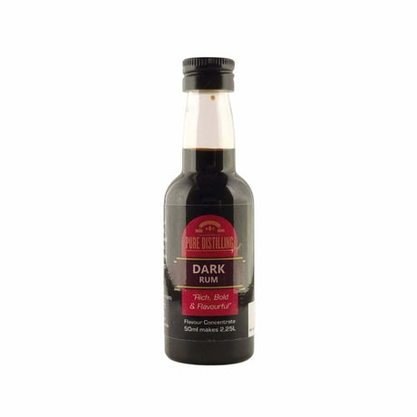 Pure Distilling Rum Dark Rum Essence 50mL - Flavours 2.25L of Neutral Alcohol - Distillery King Australia