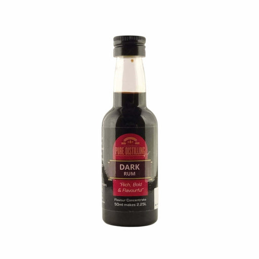 Pure Distilling Rum Dark Rum Essence 50mL - Flavours 2.25L of Neutral Alcohol - Distillery King Australia
